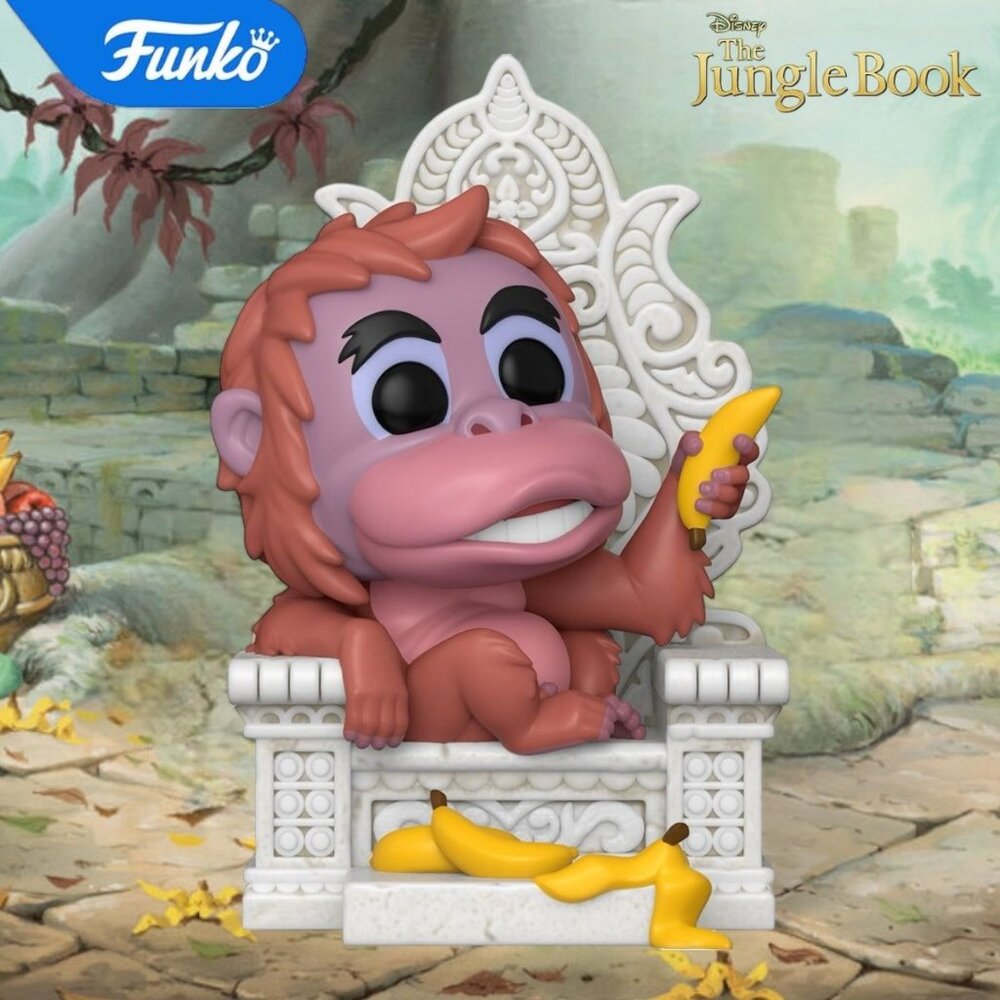 Funko Pop! Disney The Jungle Book Ming Louie on Throne Deluxe Figure #1491!